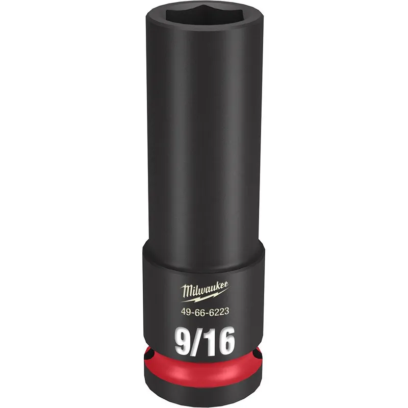Milwaukee SHOCKWAVE Impact Duty 1/2"Drive 9/16" Deep 6 Point Socket