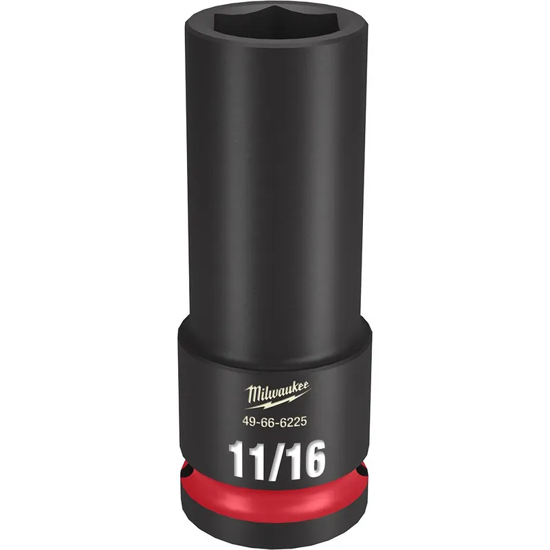Milwaukee SHOCKWAVE Impact Duty 1/2"Drive 11/16" Deep 6 Point Socket