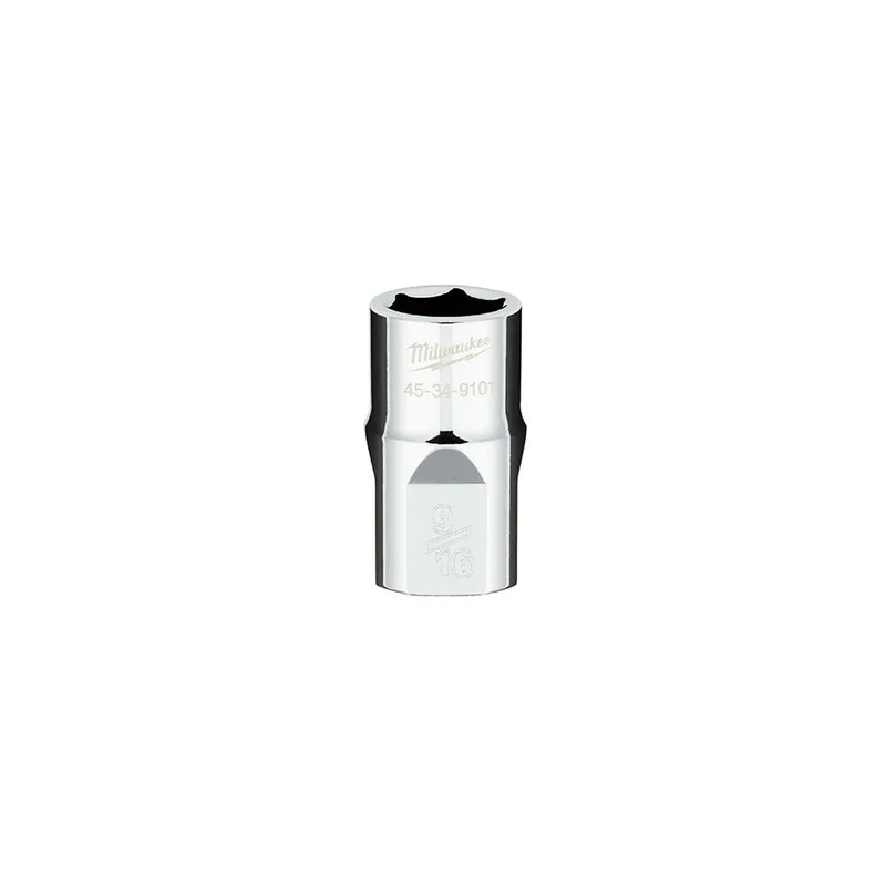 Milwaukee 1/2" Drive 9/16" SAE 6-Point Socket with FOUR FLAT Sides