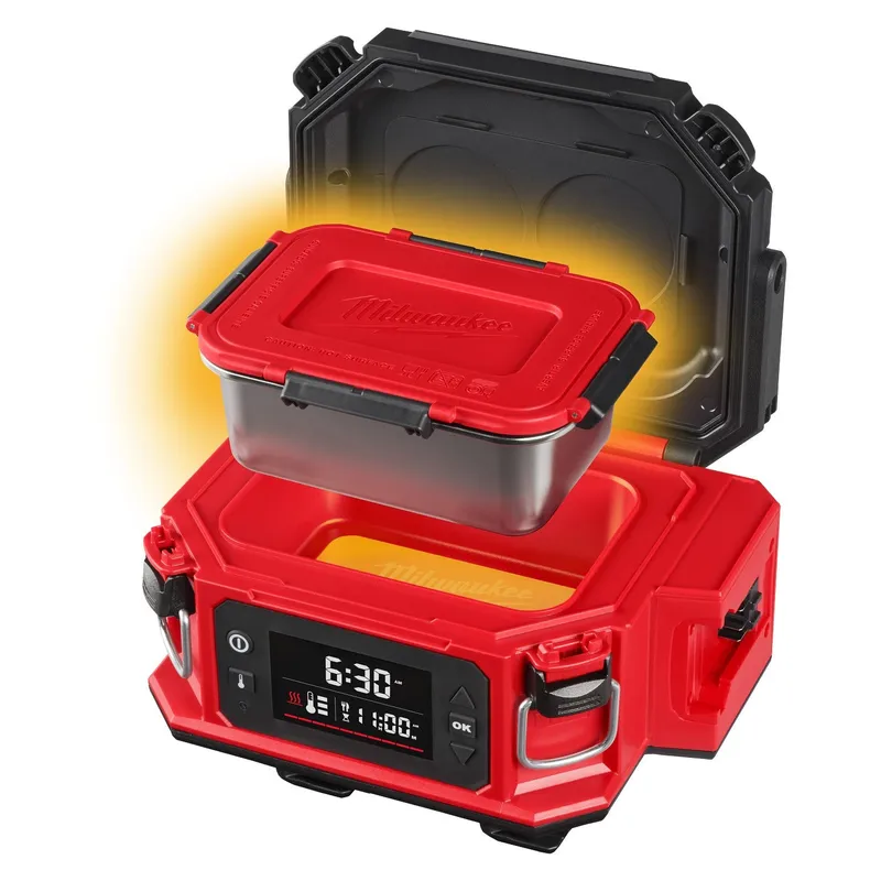 Milwaukee M18 Jobsite Lunch Warmer with Stainless Steel Containers (2 Containers)