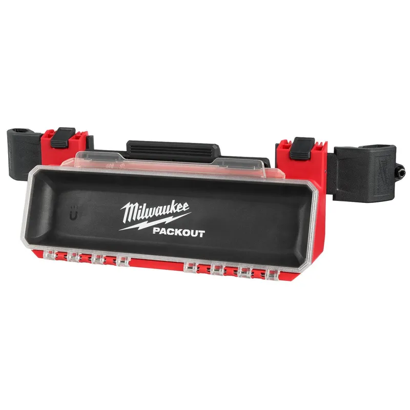 Milwaukee PACKOUT Tool Box Magnetic Bin Attachment with Clear Lid