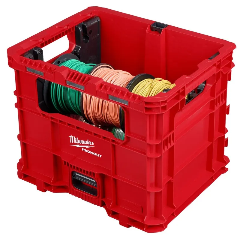 Milwaukee PACKOUT Wire Pulling XL Crate 19 x 15.88 x 15.69" with Insert