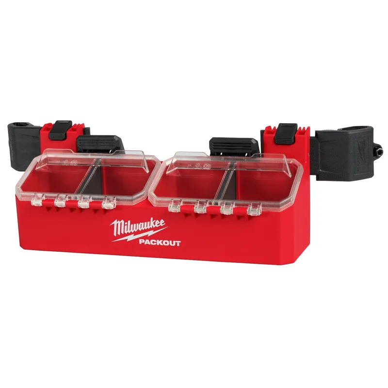 Milwaukee PACKOUT Tool Box 2-Bin Small Parts Attachment with Clear Lid (1 Each)