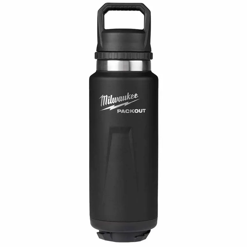 Milwaukee PACKOUT 36oz Insulated Bottle with Chug Lid - Black