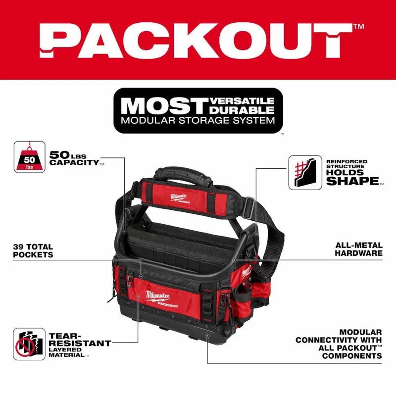 Milwaukee PACKOUT 15" Structured Tote
