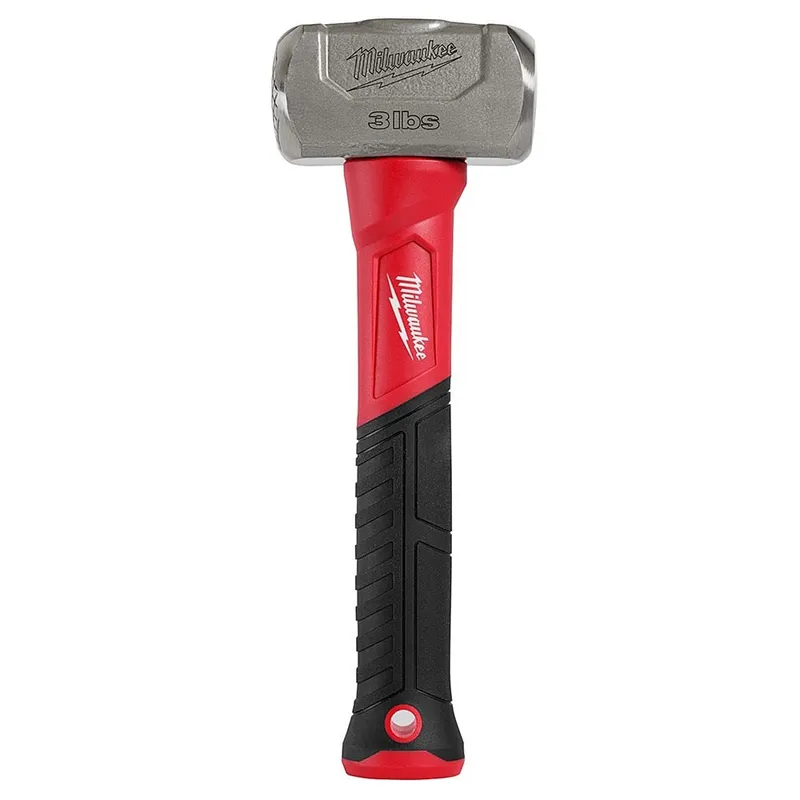 Milwaukee 3lb 11" Drilling Sledge Double Face Hammer Fiberglass Handle