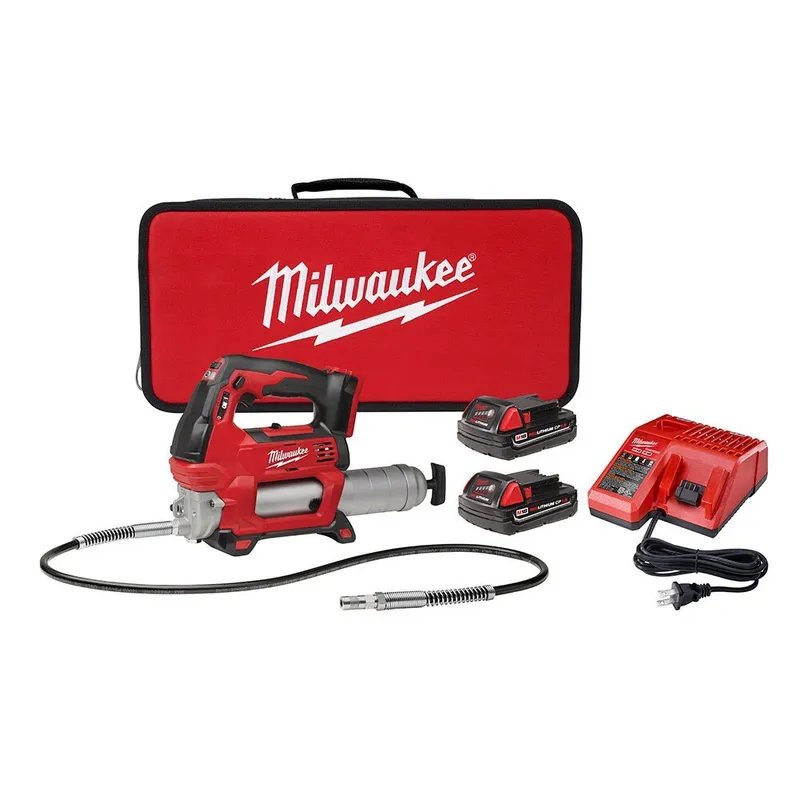 Milwaukee M18 2-Speed Grease Gun Kit (2 Battery)