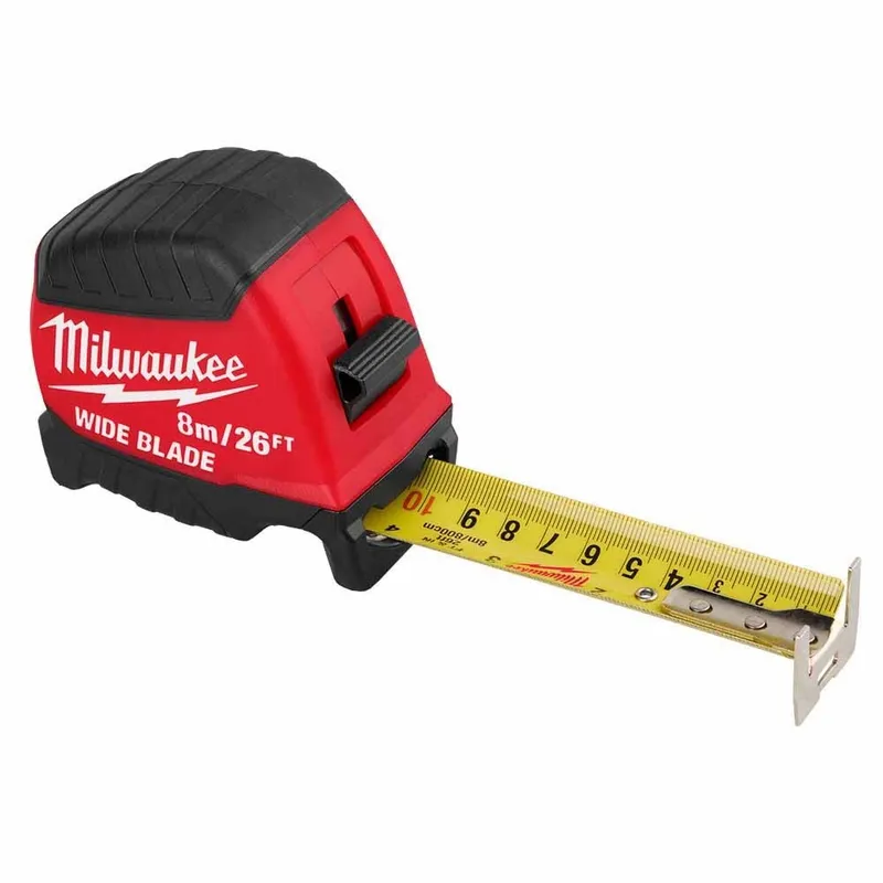 Milwaukee 8m/26' Wide Blade Tape Measure
