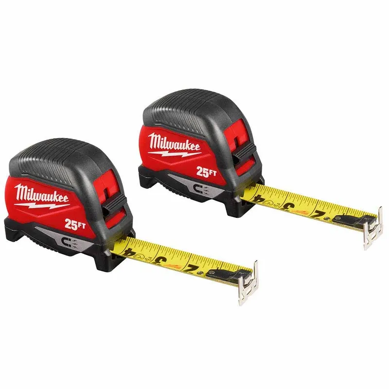 Milwaukee 25ft Magnetic Tape Measure 2-Pack