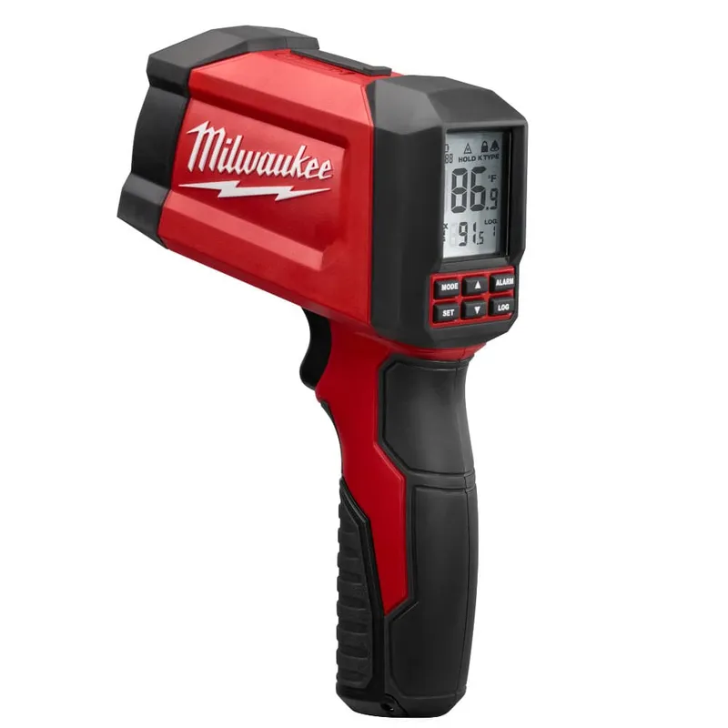 Milwaukee 30:1 Infrared/Contact Temp Gun 9-Volt