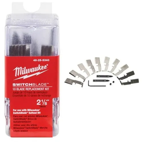 Milwaukee 1-1/2" SwitchBlade Replacement Blade, 10 Pack