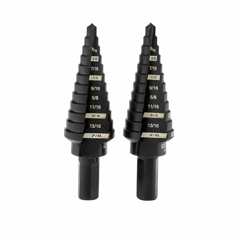 Milwaukee 2 Piece #4 Step Drill Bit Set, 3/16" - 7/8"