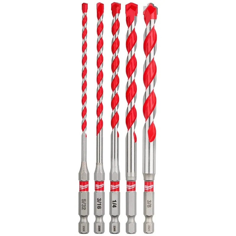 Milwaukee 5pc. SHOCKWAVE Carbide Hammer Drill Bit Kit