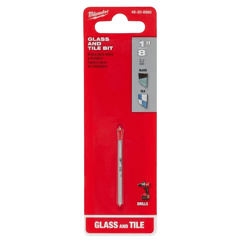 Milwaukee 1/8" Glass and Tile Bit