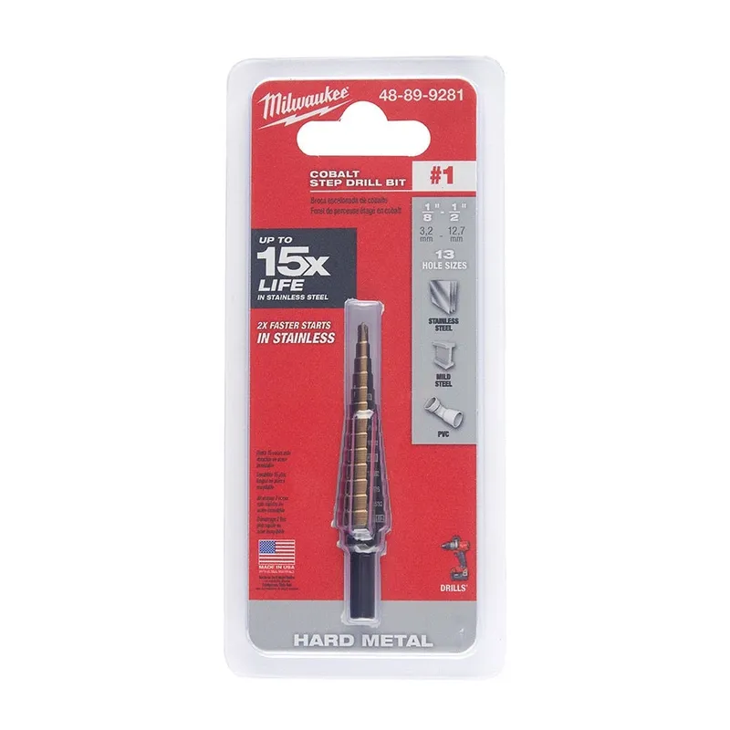 1 COBALT STEP DRILL BIT