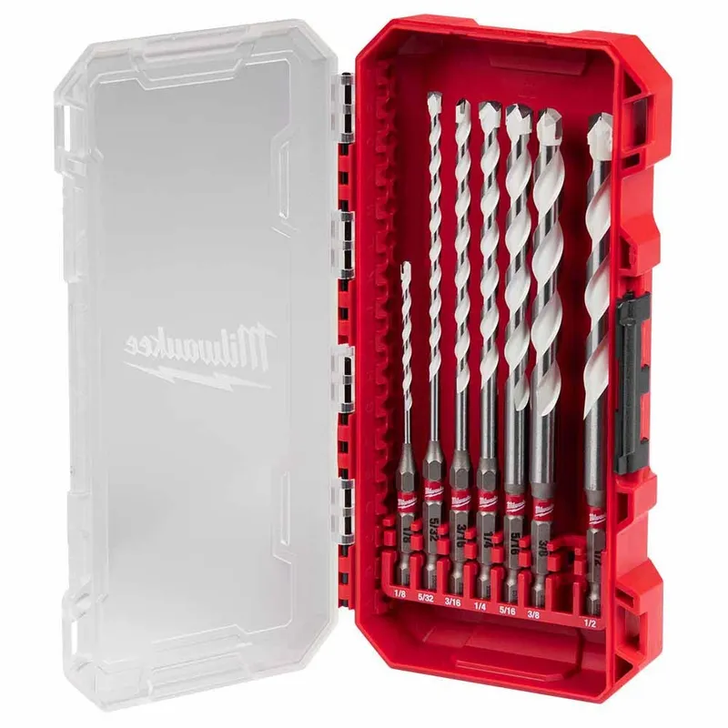 Milwaukee SHOCKWAVE Impact Duty Carbide Multi-Material Drill Bit Set - 7PC