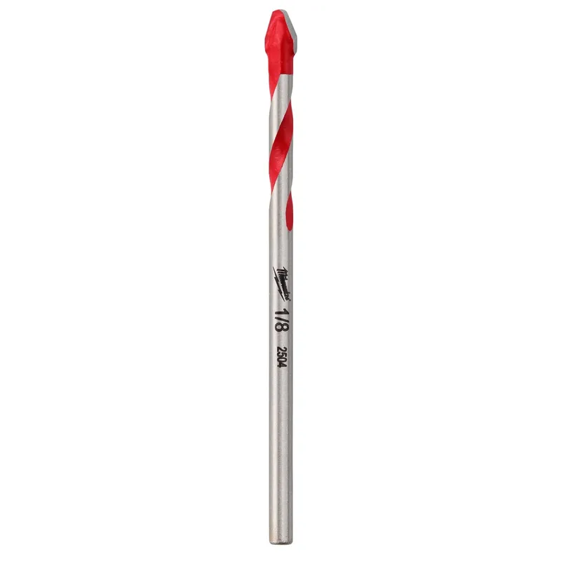 Milwaukee 1/8" Hard Tile and Glass Drill Bit with Carbide Tip