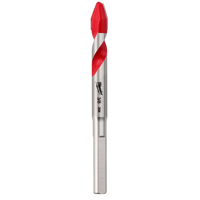 Milwaukee 3/8" Carbide Tipped Hard Tile and Glass Drill Bit