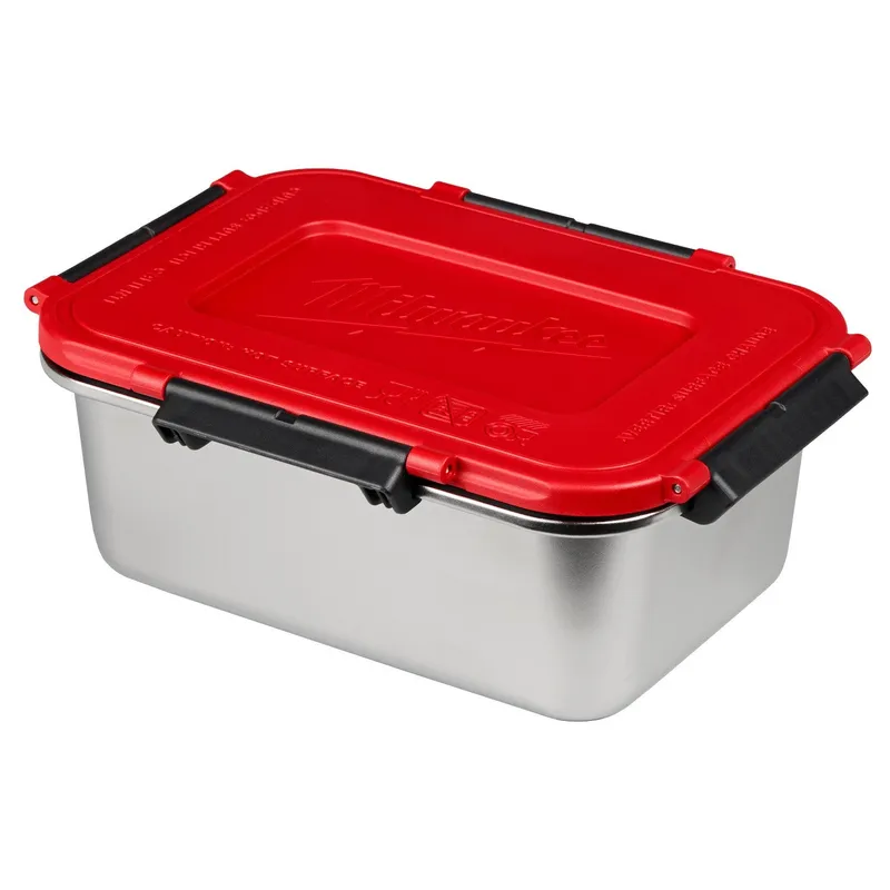 Milwaukee Stainless Steel Container for M18 Jobsite Lunch Warmer with Leak-Proof Lid