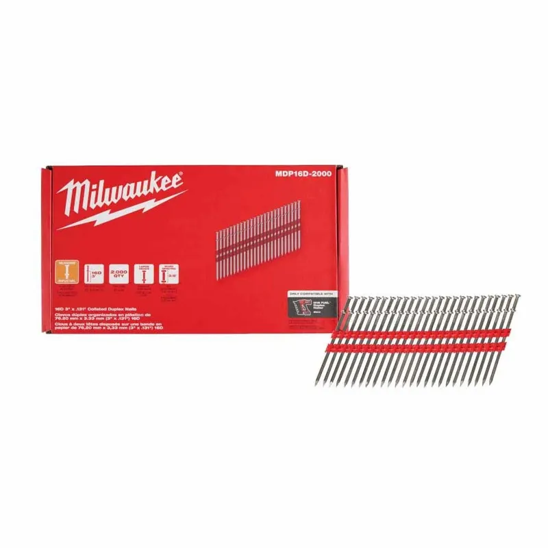 Milwaukee Milwaukee 16D 3” x .131” Collated Duplex Nails
