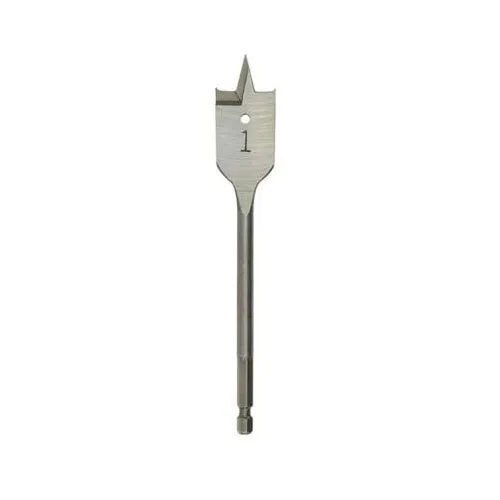 Milwaukee 1-1/8" X 6" Stubby Flat Boring Bit