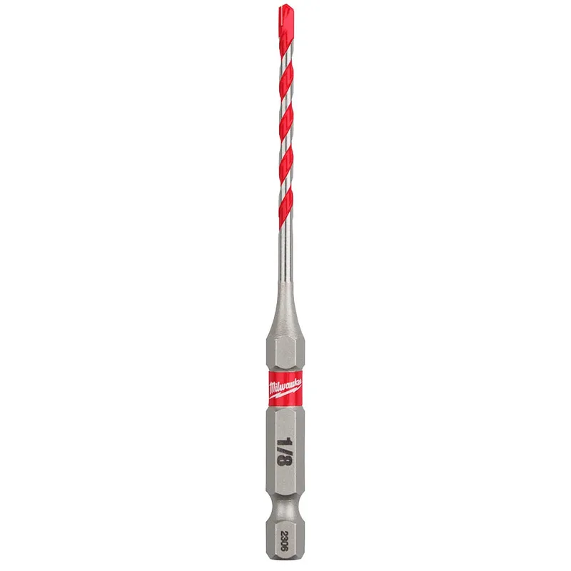 Milwaukee 1/8" x 2" x 3-1/2" SHOCKWAVE Carbide Hammer Drill Bit