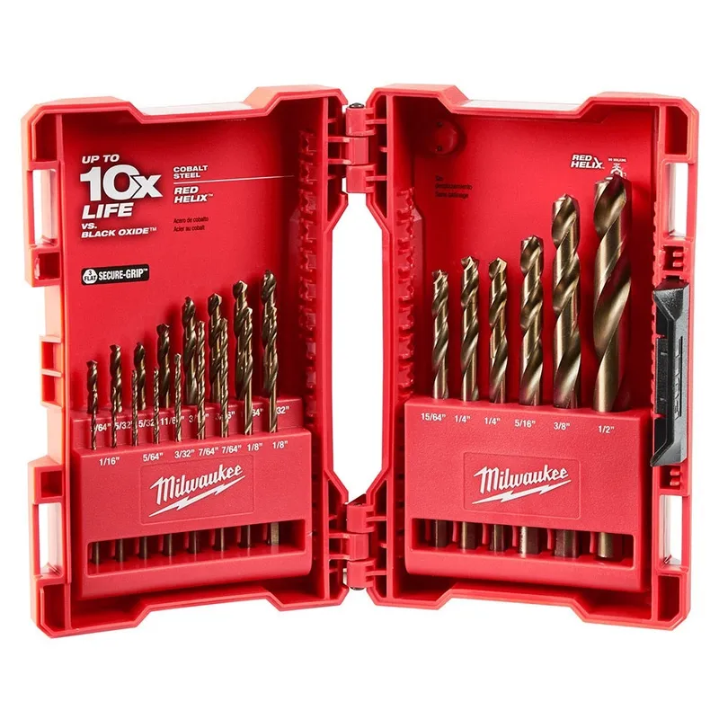Milwaukee Red Helix Cobalt 23pc Drill Bit Set