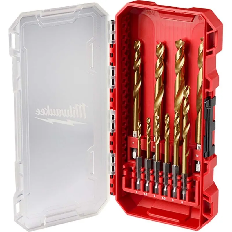 Milwaukee SHOCKWAVE Impact Duty RED HELIX Titanium Metric Drill Bit Set (10 Piece)