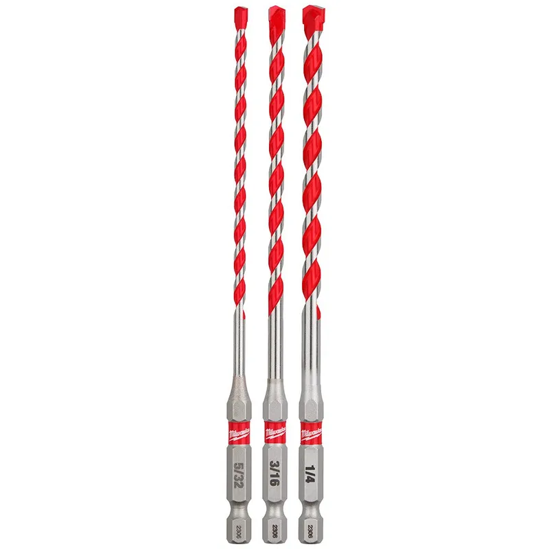 Milwaukee 3pc. SHOCKWAVE Carbide Hammer Drill Bit Kit