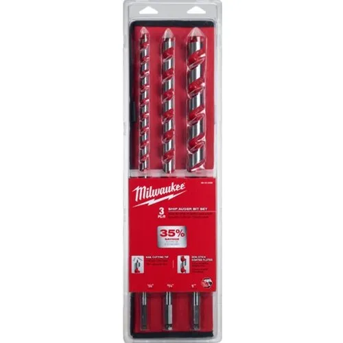 Milwaukee 3-Piece Ship Auger Bit Set