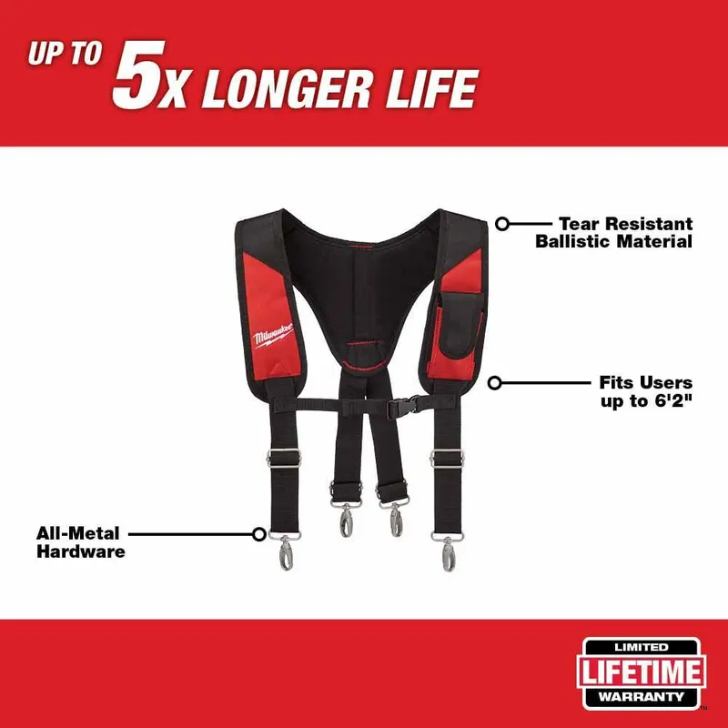 Milwaukee Padded Suspension Rig, All Metal Hardware, 1680Denier Ballistic Nylon