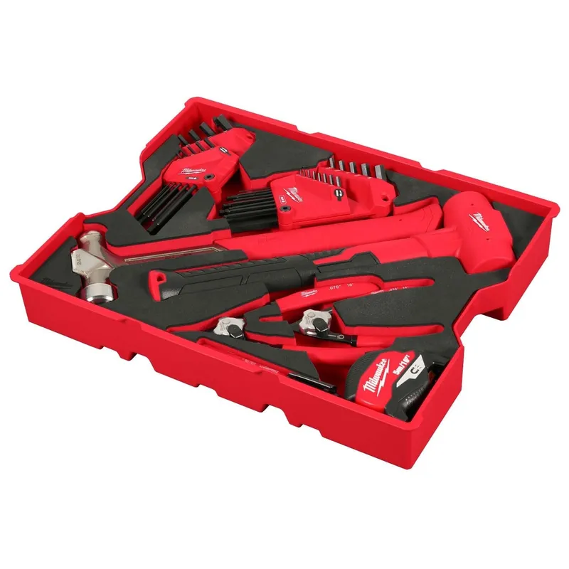 Milwaukee 28pc. Hex Key & Hammer Set with Tray for PACKOUT Drawers
