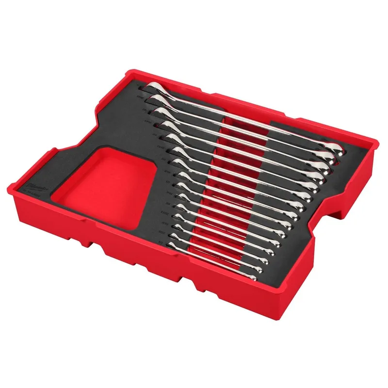 Milwaukee 15pc. SAE Combination Wrench Set with Tray for PACKOUT Drawers