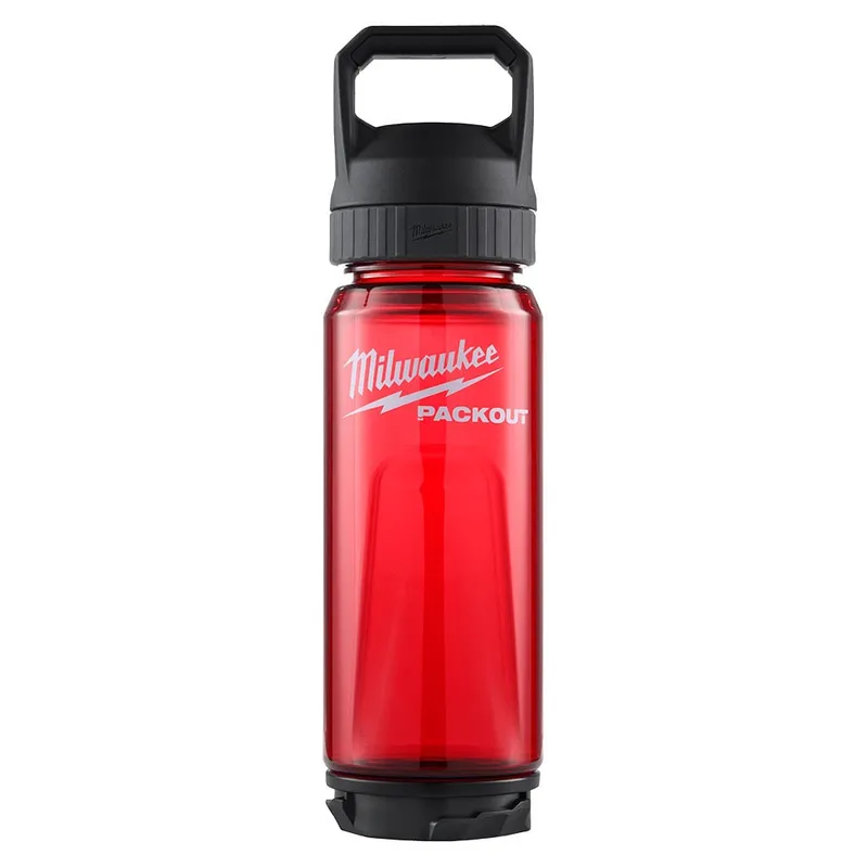 Milwaukee PACKOUT 25oz Bottle with Chug Lid - Red
