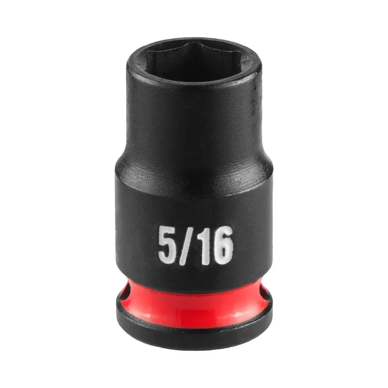 Milwaukee SHOCKWAVE Impact Duty 1-4" Drive 5-16" Standard 6 Point Impact Socket