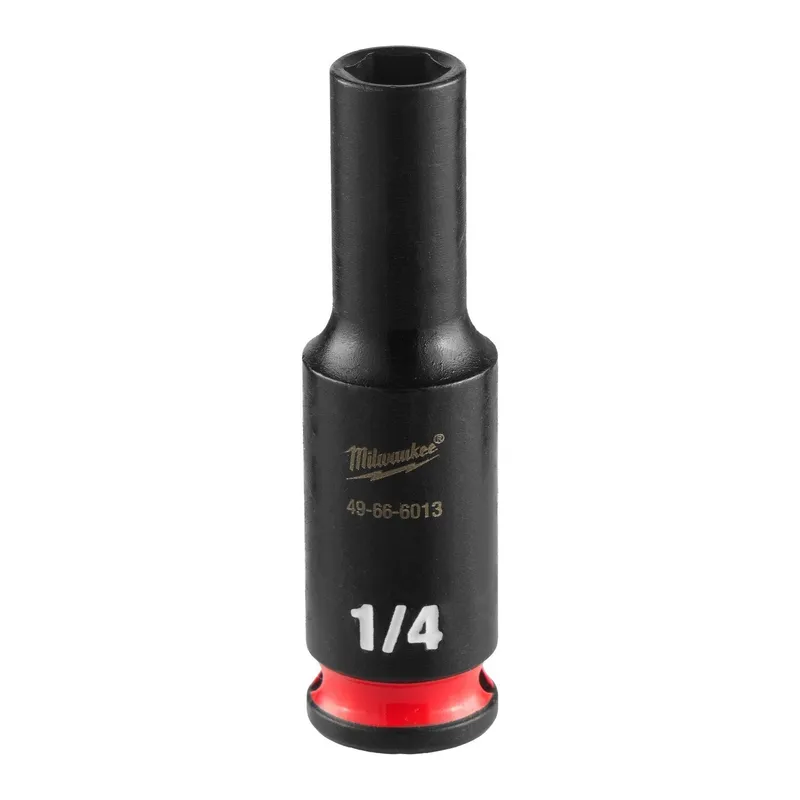 Milwaukee SHOCKWAVE 1-4" Drive 1-4" Deep 6 Point Impact Socket