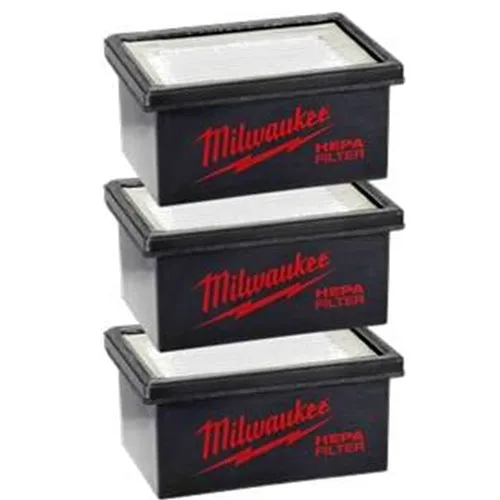 Milwaukee M12 HAMMERVAC Filters 3-Pack