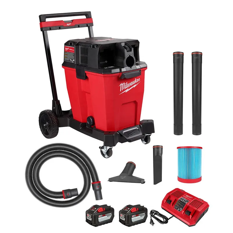 Milwaukee M18 FUEL 12-Gallon Dual-Battery Wet/Dry Vacuum Kit