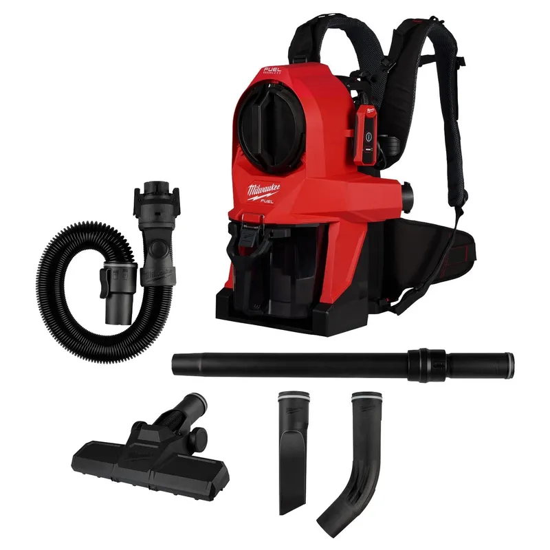 Milwaukee M18 FUEL 3-in-1 Backpack Vacuum with HEPA Filter and Accessories