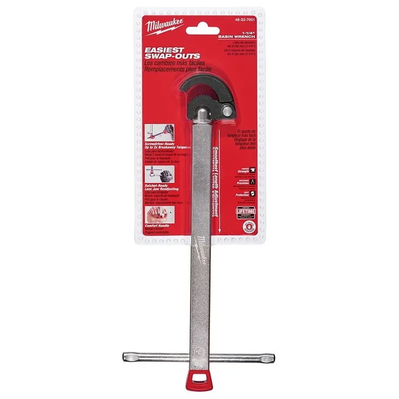 Milwaukee BASIN WRENCH - 1.25" CAPACITY