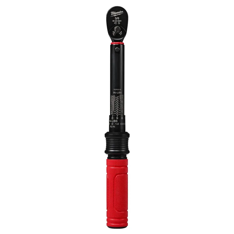 Milwaukee 3/8 Inch Drive Click Torque Wrench with 50-250 in-lbf Range