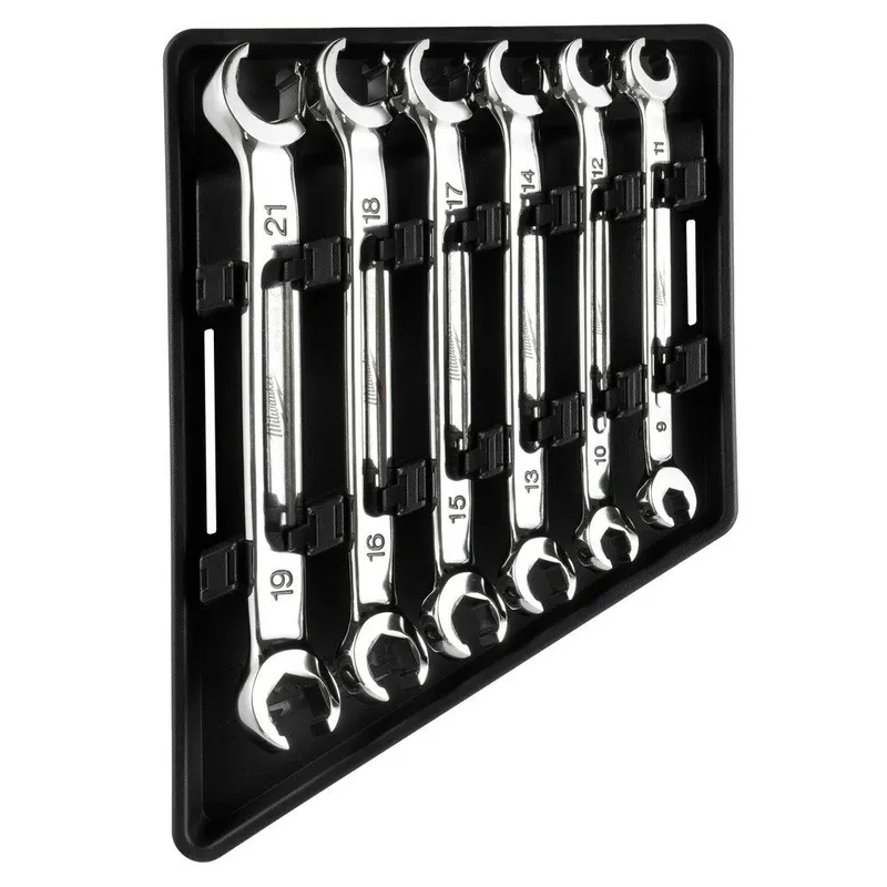 Milwaukee 6pc Double End Flare Nut Wrench Set - Metric