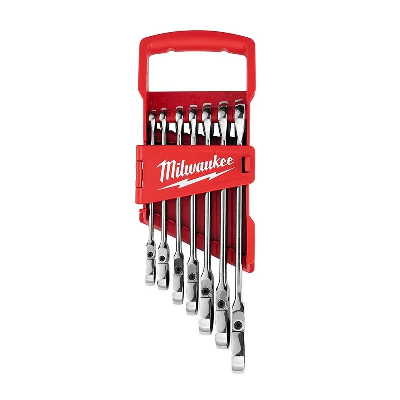 Milwaukee 7pc Flex Head Ratcheting Wrench Set - SAE