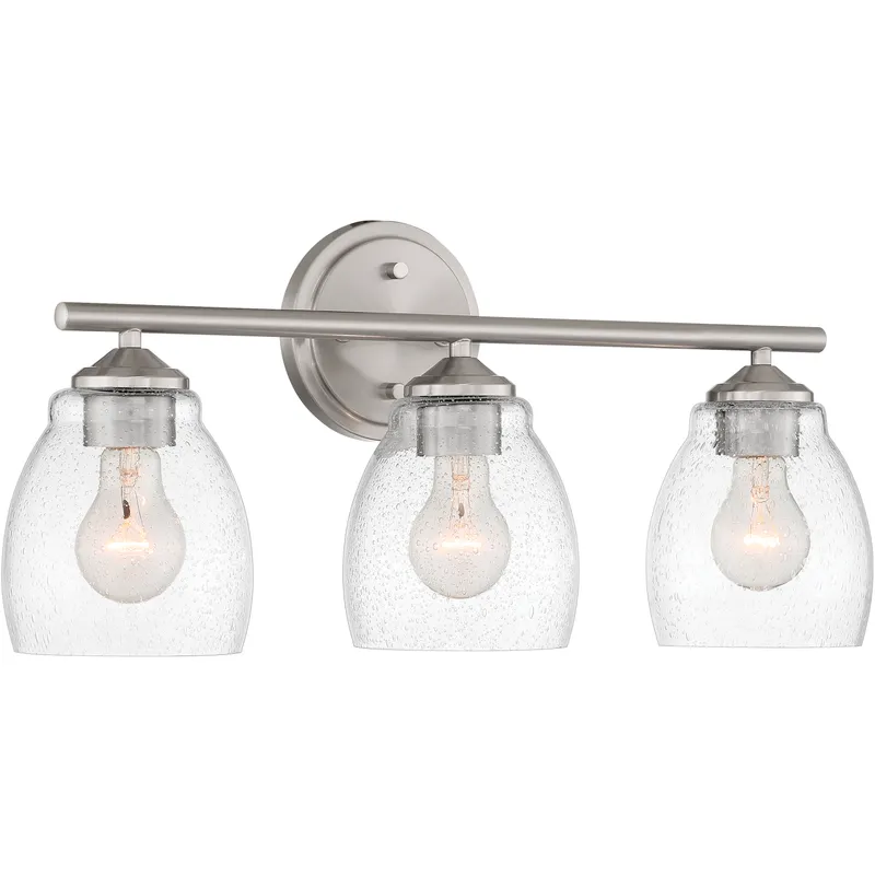 Winsley 3 Light 22 inch Brushed Nickel Bath Light Wall Light
