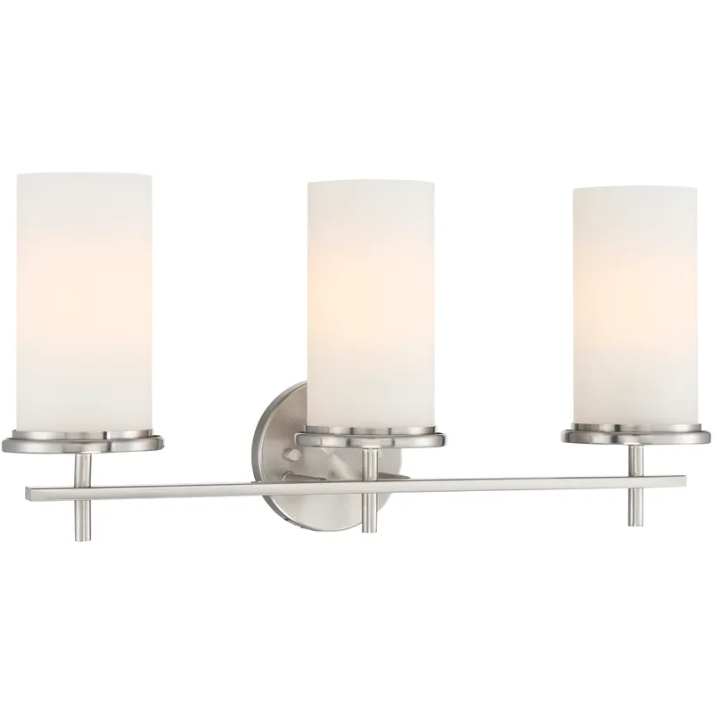 Haisley 3 Light 23 inch Brushed Nickel Bath Light Wall Light