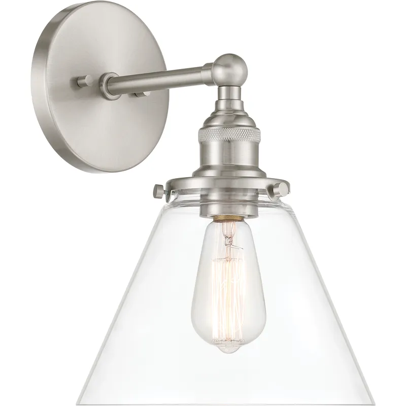 Barwell 1 Light 10 inch Brushed Nickel Bath Sconce Wall Light