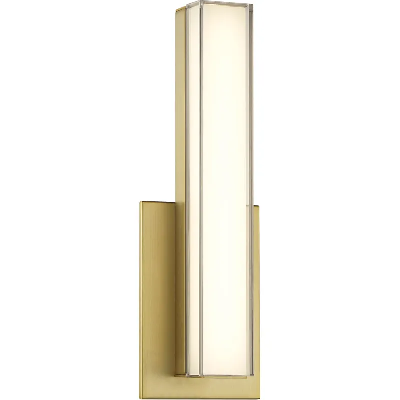 Vantage LED 14 inch Ashen Brass Bath Vanity Wall Light