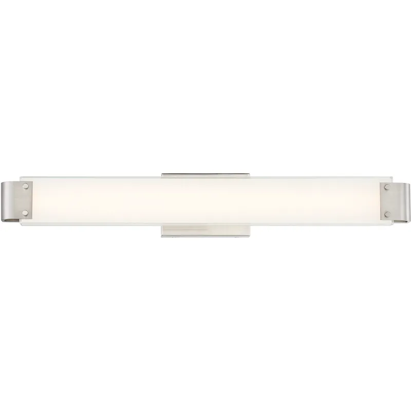 Round-A-Bout LED 30 inch Brushed Nickel Bath Light Wall Light