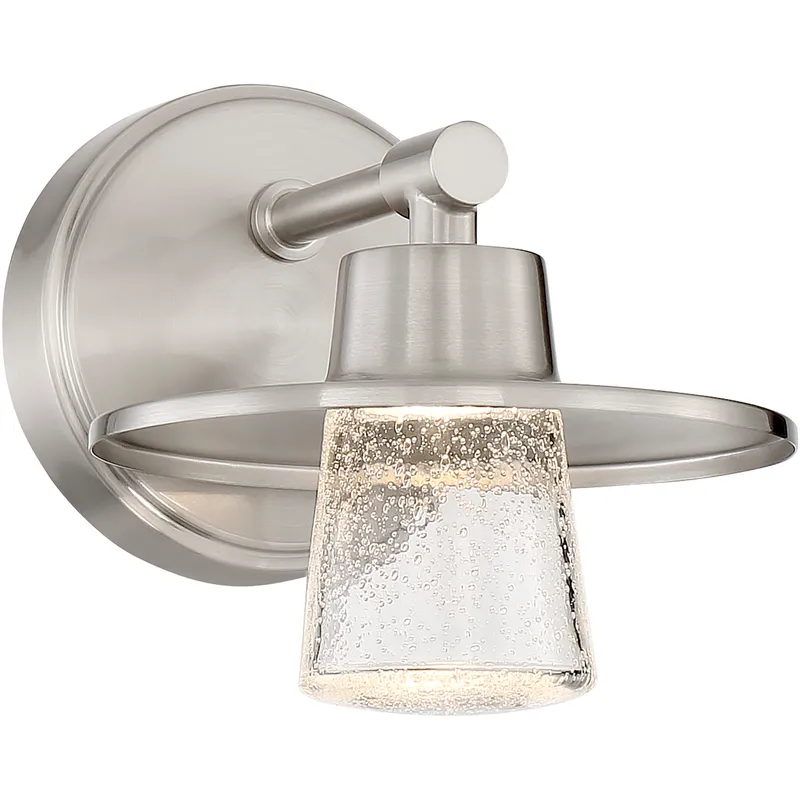 Beacon Avenue LED 7 inch Brushed Nickel Bath Light Wall Light