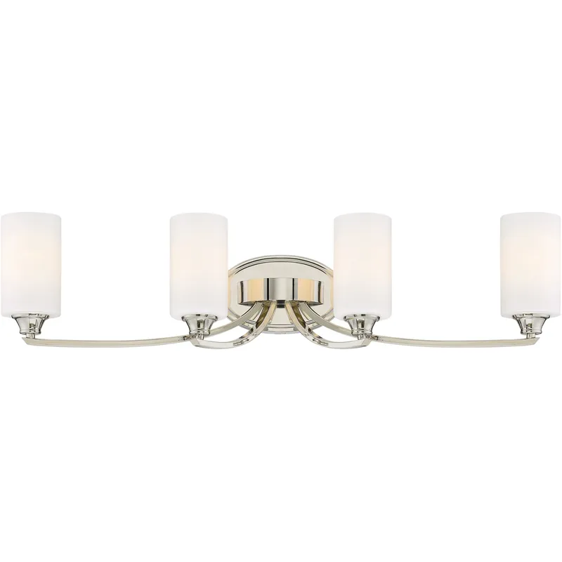 Tilbury 4 Light 33 inch Polished Nickel Bath Light Wall Light